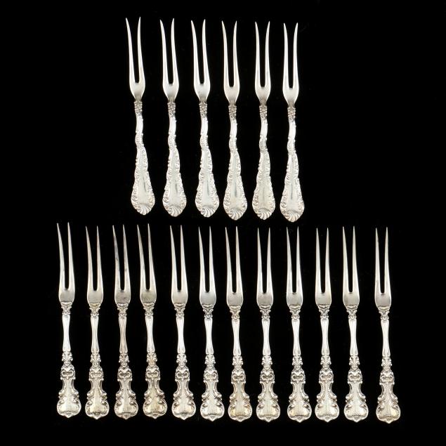 collection-of-american-sterling-silver-berry-forks
