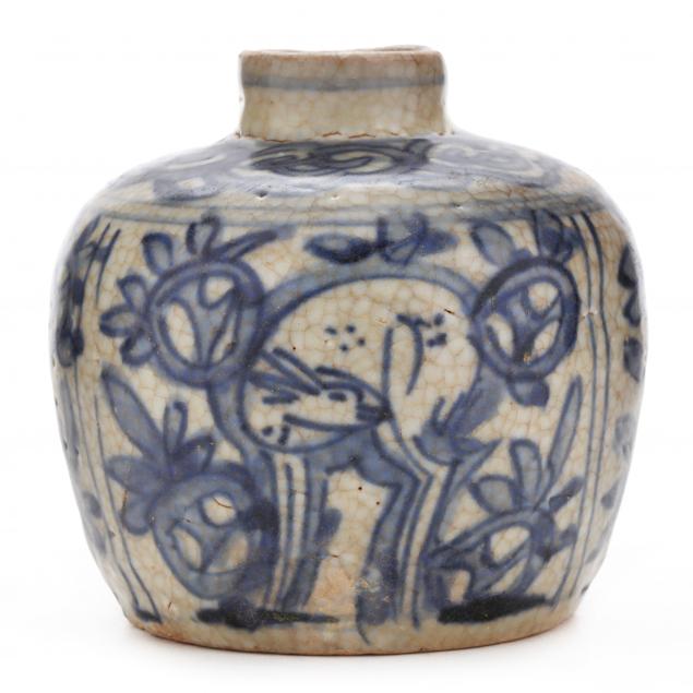 a-vietnamese-blue-and-white-jar-with-deer
