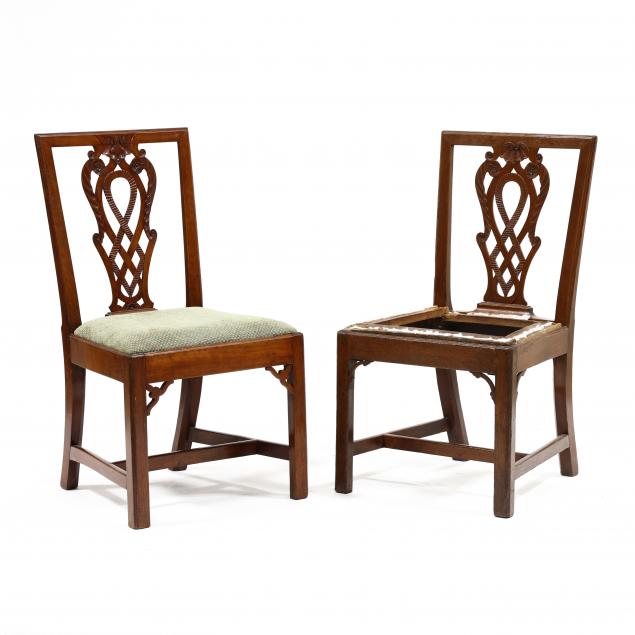 two-similar-virginia-chippendale-carved-walnut-side-chairs