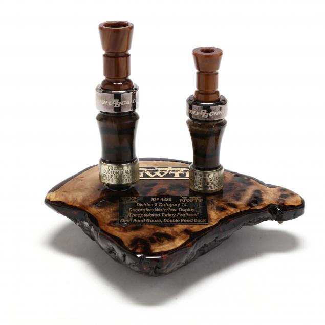 double-bb-calls-i-encapsulated-turkey-feathers-i-decorative-waterfowl-display