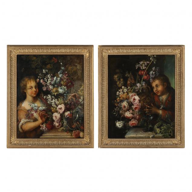 attributed-ignazio-bavari-1679-1748-rome-and-or-ludovico-stern-rome-1709-1777-pendant-still-life-paintings-with-figures