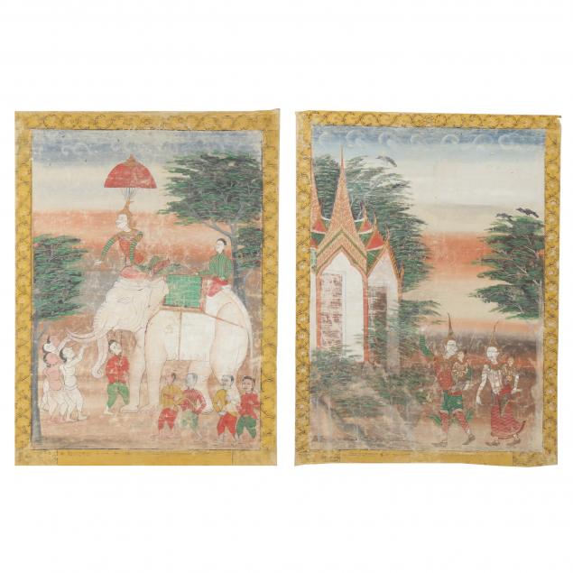 two-thai-paintings-from-the-vessantara-jakata