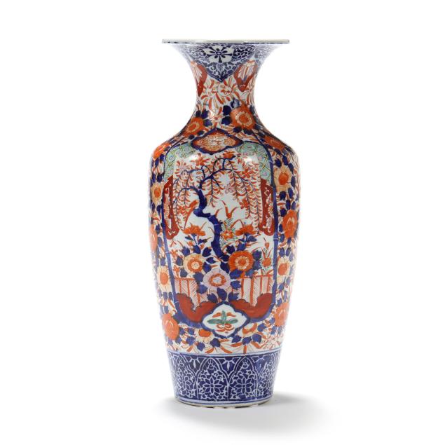 a-large-japanese-imari-porcelain-floor-vase