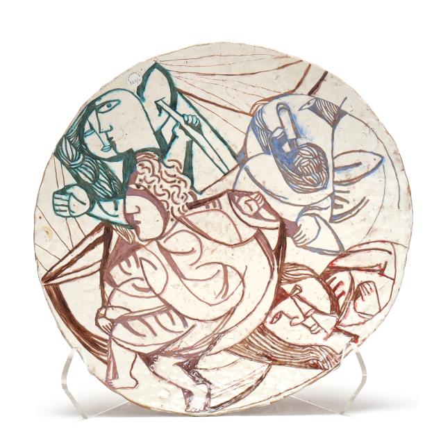 elio-schiavon-1925-2004-figural-pottery-bowl