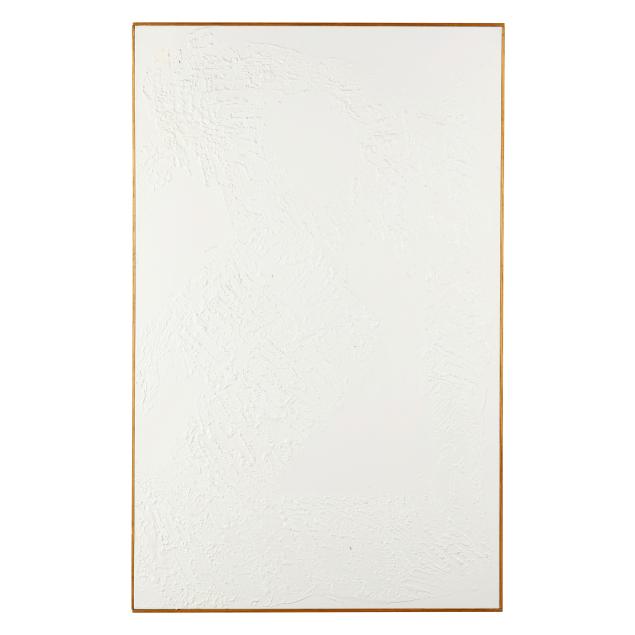ron-goins-nc-b-1954-white-on-white-expressionist-painting
