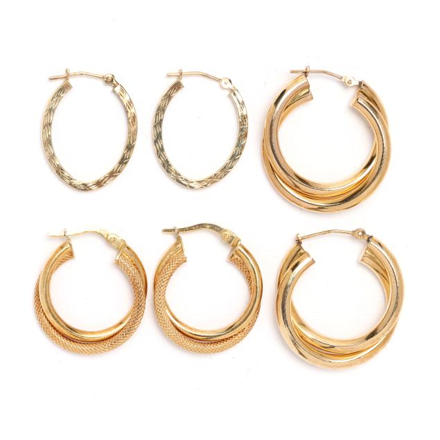 three-pairs-of-gold-hoop-earrings