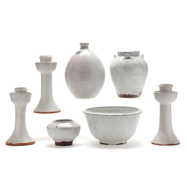 a-selection-of-seven-chinese-white-glazed-pottery