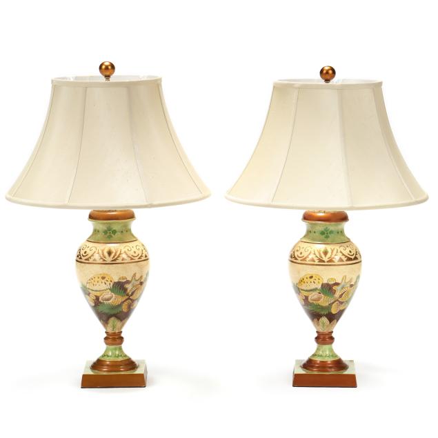 a-pair-of-painted-sea-life-table-lamps