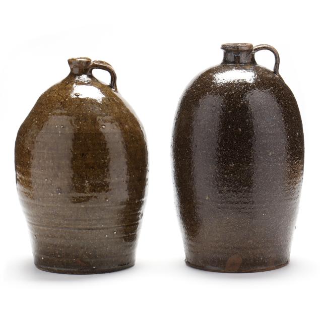 two-western-nc-alkaline-glaze-jugs