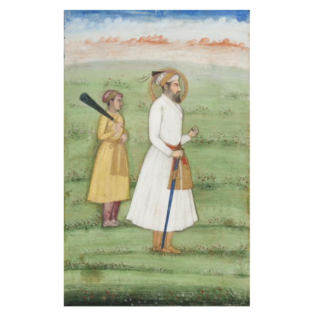 an-indian-miniature-portrait-painting-of-a-shah