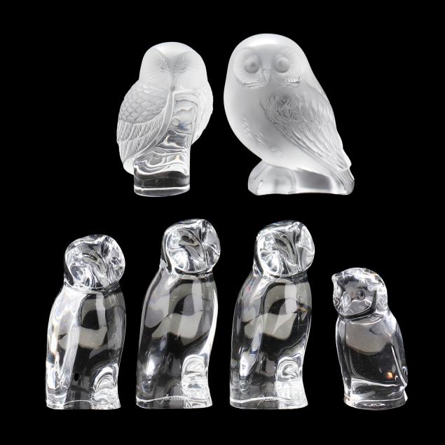 assortment-of-crystal-owl-figures