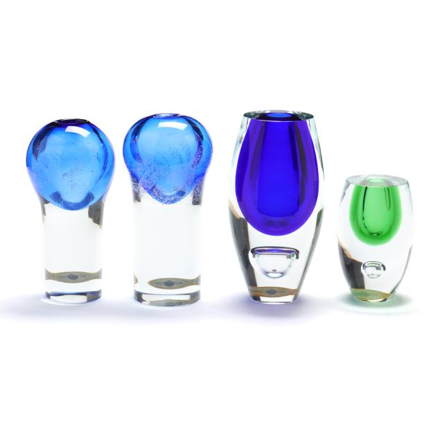 beranek-four-art-glass-vases