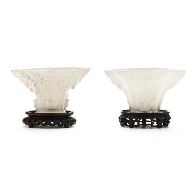 two-chinese-dehua-blanc-de-chine-libation-cups