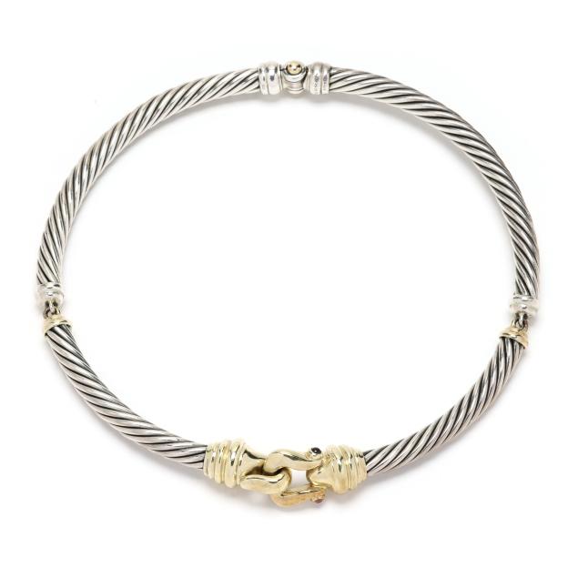 sterling-silver-gold-and-gem-set-i-buckle-classic-cable-i-collar-necklace-david-yurman