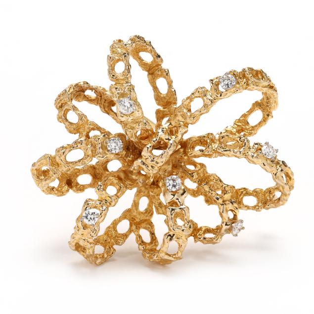 vintage-gold-and-diamond-ribbon-motif-brooch-tiffany-co