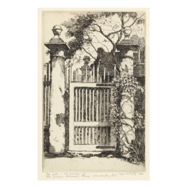 alfred-hutty-american-1877-1954-i-the-gate-in-the-garden-of-the-george-edwards-house-charleston-s-c-i