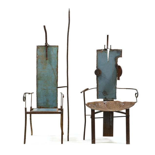 mustapha-chadid-canadian-two-assembled-iron-throne-chairs