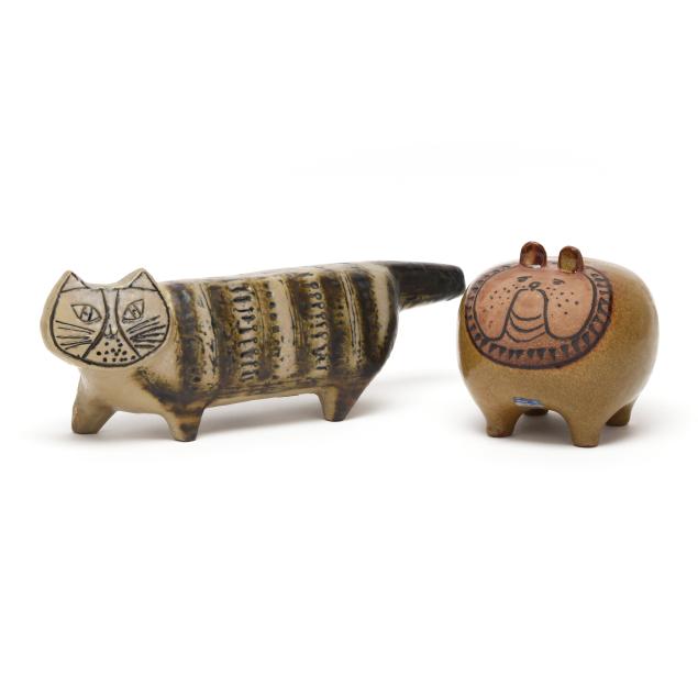 lisa-larson-swedish-1931-2024-for-gustavsberg-cat-and-bulldog-table-sculptures