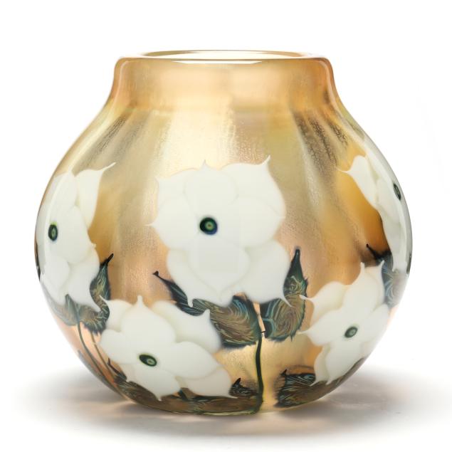 david-lotton-american-b-1960-large-cased-art-glass-vase