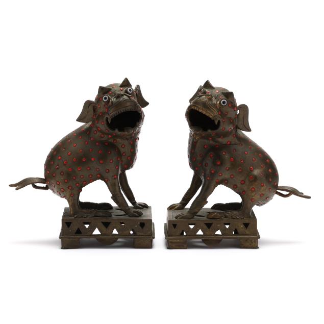 a-pair-of-chinese-bronze-and-enamel-foo-lions