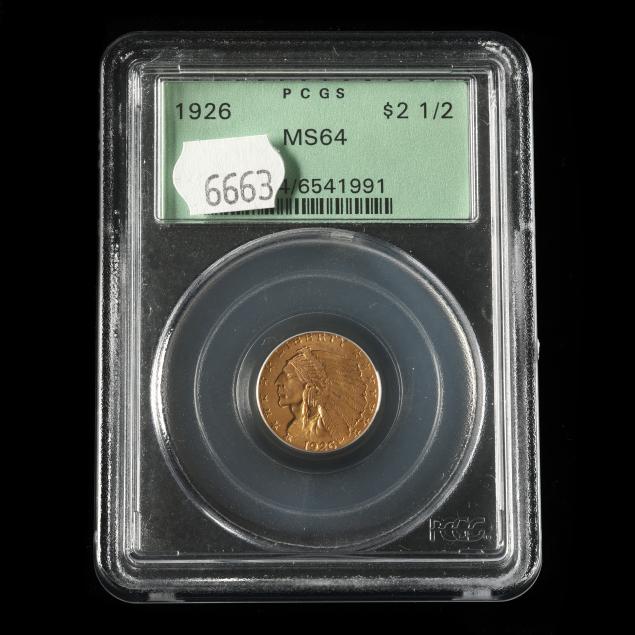 1926-2-50-gold-quarter-eagle-pcgs-ms64