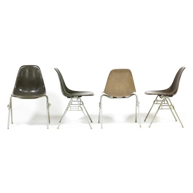 charles-and-ray-eames-four-stacking-shell-chairs