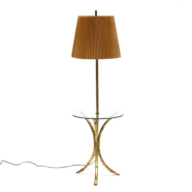 vintage-faux-bamboo-gilt-floor-lamp