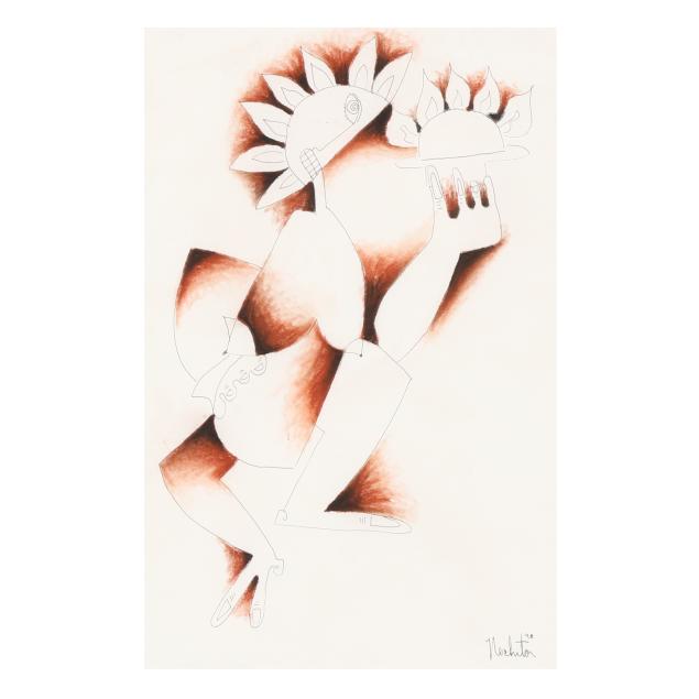 alexandra-nechita-romanian-american-b-1985-study-for-i-at-the-end-of-the-dark-orange-sky-i