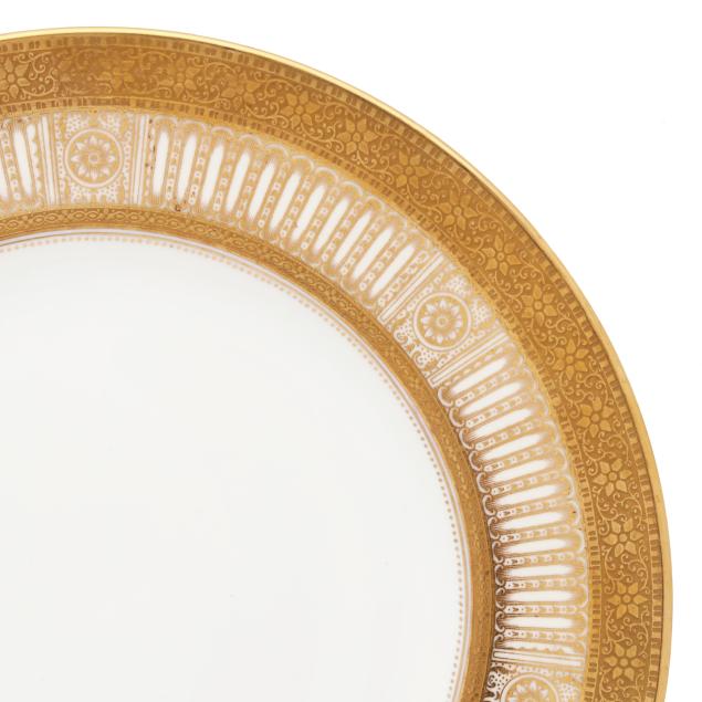 set-of-twelve-cauldon-ltd-gold-encrusted-dinner-plates-retailed-by-tiffany-co