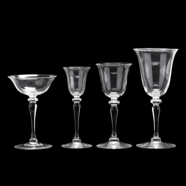 group-of-steuben-crystal-stemware