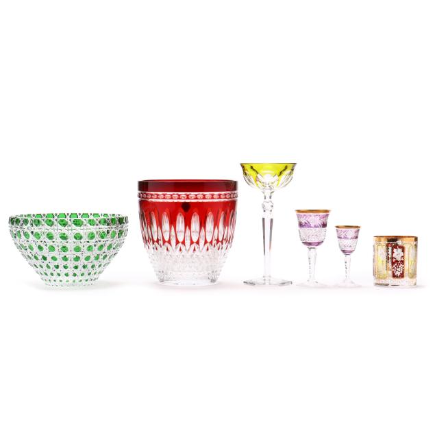 an-assortment-of-fine-cut-to-clear-glass-tableware