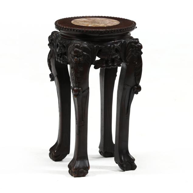 a-diminutive-chinese-carved-wood-table-with-marble