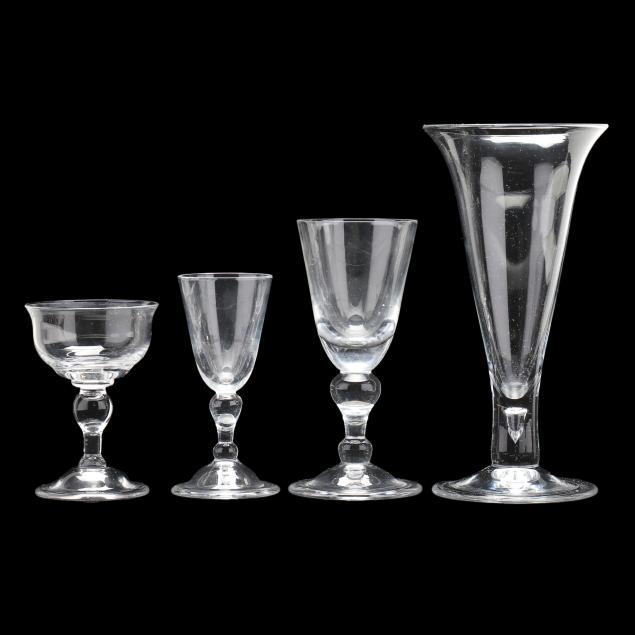 23-pieces-of-hand-blown-glassware-attributed-blenko-for-colonial-williamsburg