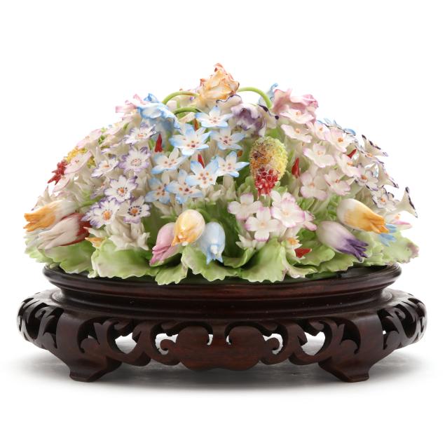 vintage-capodimonte-porcelain-floral-composition