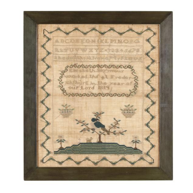 elizabeth-seymour-s-sampler-dated-1819-fredericksburg-virginia