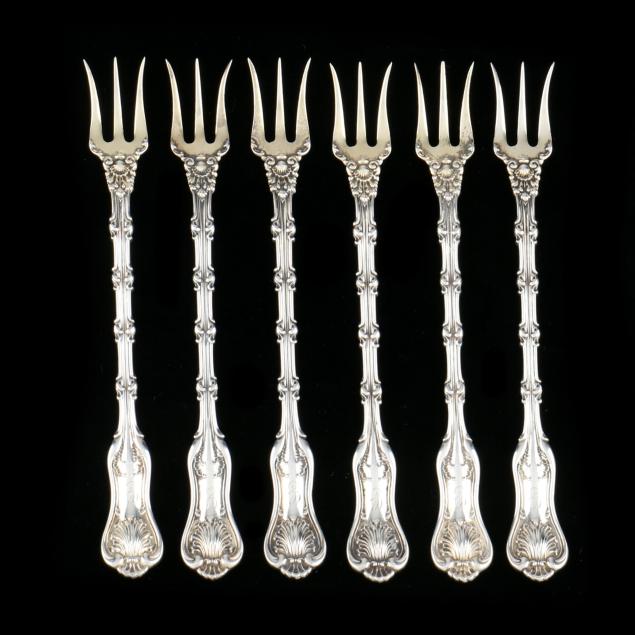 a-set-of-six-whiting-i-imperial-queen-i-sterling-silver-cocktail-forks