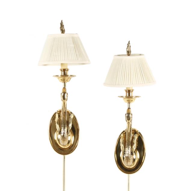 chapman-pair-of-brass-swan-sconces