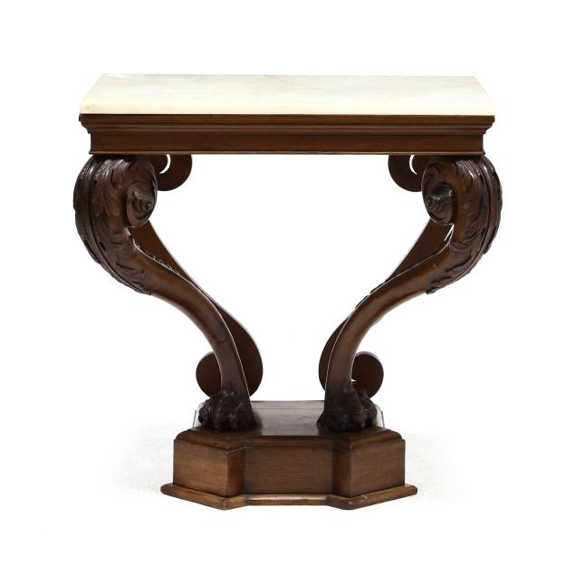georgian-carved-mahogany-marble-top-console-table