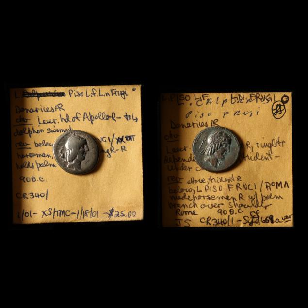 two-2-republican-ar-denarii-issued-by-l-piso-calpurnius-frugi