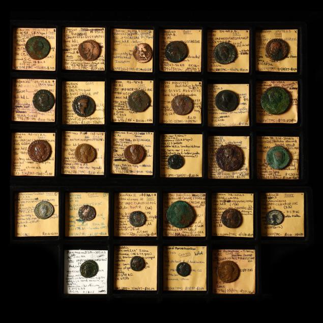 twenty-eight-28-lacquered-roman-bronzes