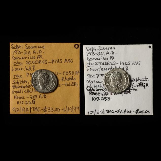 two-2-severan-denarii-variously-featuring-jupiter-africa-193-211-a-d