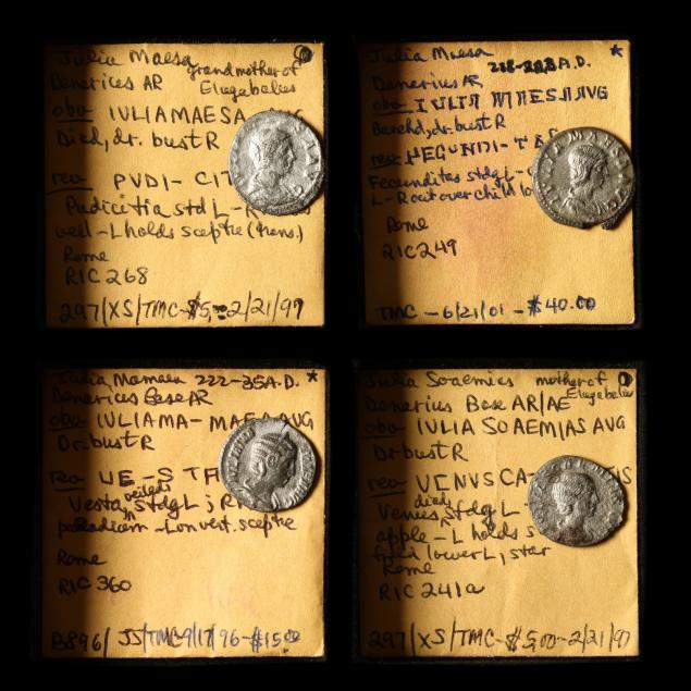 four-4-silver-denarii-depicting-three-severan-ladies-early-3rd-century-a-d