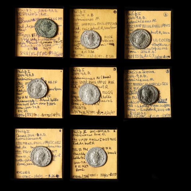 philip-i-philip-ii-and-otacilia-severa-244-249-a-d-eight-8-antoniniani