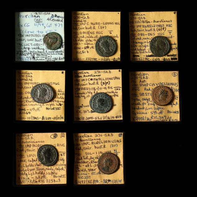 aurelian-270-275-a-d-seven-7-antoniniani-and-a-denarius