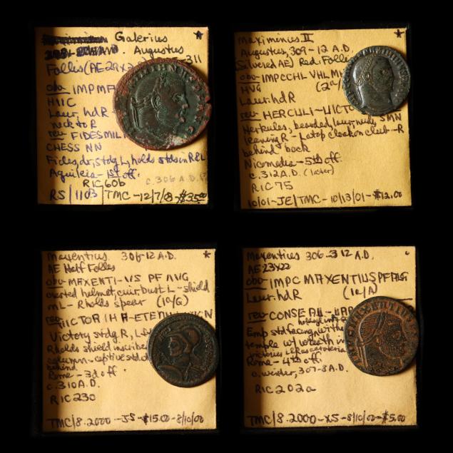 four-4-bronze-coins-struck-during-the-late-tetrarchy-305-312-a-d