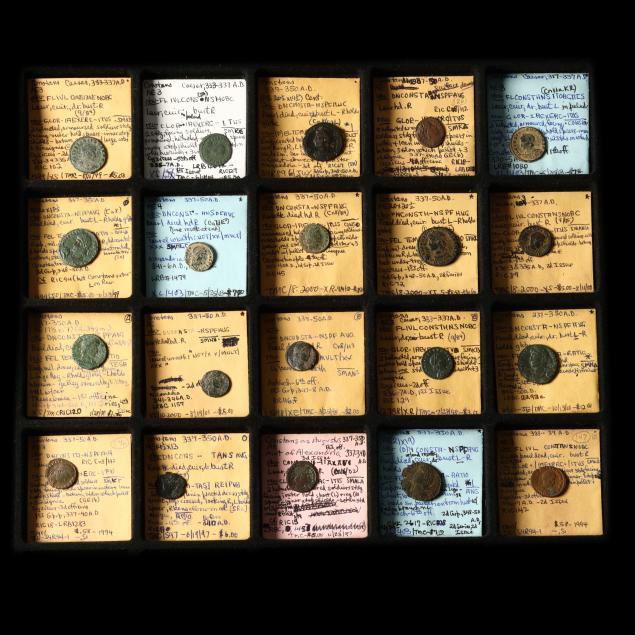 constans-337-350-a-d-twenty-20-coins-ae3s-and-ae4s