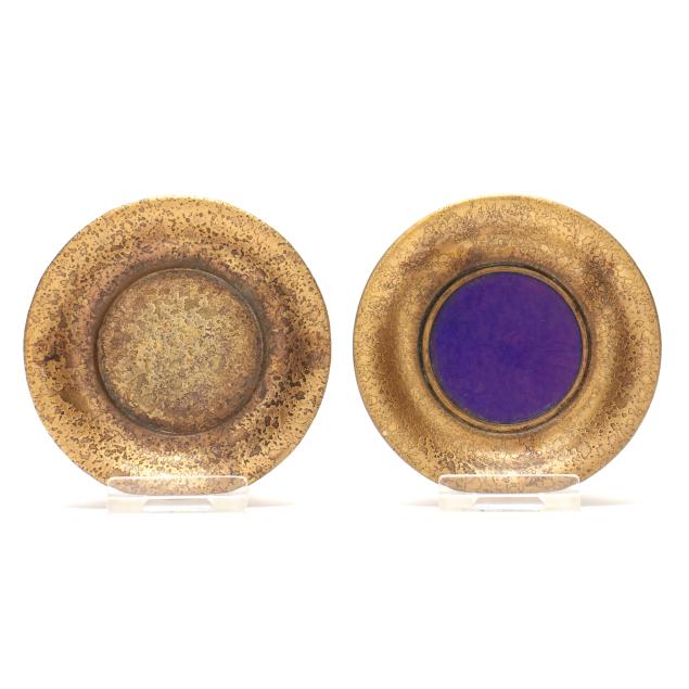 two-tiffany-studios-dore-bronze-dishes