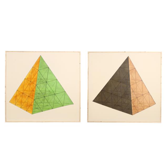 john-hiigli-american-1943-2017-i-transparent-pyramids-i-two-works