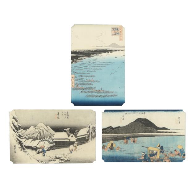 utagawa-hiroshige-1797-1858-three-woodblock-prints