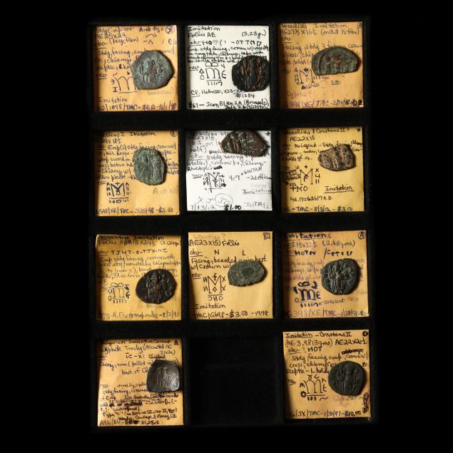 eleven-11-irregular-byzantine-bronze-coins-mostly-7th-century-a-d